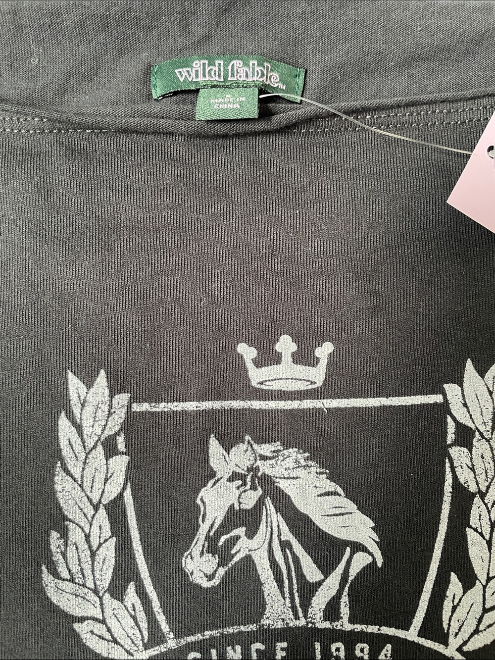 NWT New York City Equestrian Club Black Women's Top.  Size Small. - Picture 2 of 4